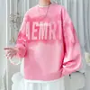 Sudadera Nueva de Cuello Redondo Otoño 2025 para Hombre Moderna Primavera y Otoño Estampado de Letras Moda Holgada Tops y Chaquetas para Hombre
