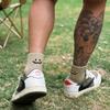 Meias cityboy Masculinas e Femininas Smiley Meias Curtas Estilo Coreano Ins Trendy Empilhadas High Street Skateboard Respiráveis Esportivas Cano Médio