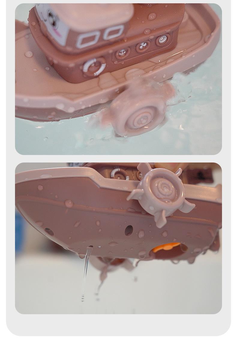 戏水小轮船上链发条玩具