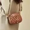 Bolsas de Viaje de Moda al por Mayor para Otoño e Invierno para Mujer, Bolso Pequeño de Hombro de Alta Gama Estilo Fragante Color Sólido Rombo para Mujer, Bolso Cruzado