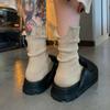 Calcetines de algodón puro, sueltos, con abertura en la parte posterior, para hombres y mujeres, de celebridades de Internet, de diseño japonés Gap, de media pantorrilla, estilo retro nicho.