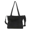 Bolso de Hombro Literario Retro Japonés de Gran Capacidad para Mujer Verano 2025 Versátil Simple Color Sólido Estilo Perezoso Bolso Cruzado