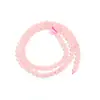 Fornecimento transfronteiriço contas soltas de cristal rosa contas redondas de cristal rosa lótus pulseira colar feito à mão DIY acessórios de joias