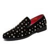 Cross-border 47 Tamanho Grande Novo Coreano Perna Masculina Dedos Pontudos Sapatos de Couro Strass Boate Cabeleireiro Personalizado Sapatos Masculinos Modernos