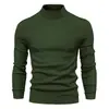 Outono e inverno novo suéter casual masculino de cor sólida pulôver comércio exterior suéter casual masculino de gola alta suéter transfronteiriço