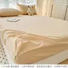 Juego de Sábana Bajera Ajustable de Algodón Puro Lavado Clase A Pieza Única Funda de Cama de Algodón Puro Modelo Nuevo 2026 Juego de Sábanas Protectoras para Colchón Simmons