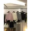 Venta de Liquidación, Sin Devoluciones ni Cambios, Estilo Coreano de Otoño Sencillo Versátil Holgado Adelgazante Liso Cuello Redondo Suéter Cálido para Mujer A80171