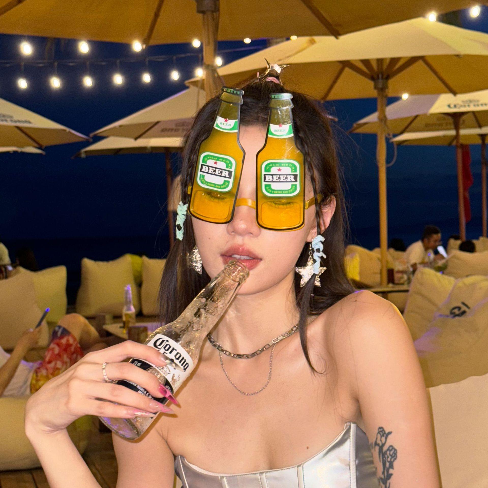啤酒瓶眼镜