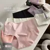 Sombra de ojos Mini caja seda de hielo sin costuras chica alta elástica cómoda piel yoga bi algodón puro color sólido lencería para mujer