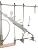 Campana de extracción Marco compuesto de cuatro horizontales cinco verticales Marco de fijación de tubería de doble hilera Marco de torre de condensación Estante de rejilla de acero inoxidable Bastidor de destilación
