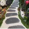 Losa de piedra azul adoquines de patio adoquines de jardín paisajismo de césped adoquines adoquines irregulares placa de óxido natural