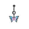 Piercing de Umbigo Novo Produto Transfronteiriço Olho do Diabo Negro Aço Inoxidável Piercing Personalizado Moda Anel de Umbigo Joia