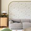 Papel Tapiz de Pared de Fondo para Dormitorio Retro Francés Papel Tapiz Americano Sencillo Flor y Pájaro Revestimiento de Pared Medieval Estilo Mar del Sur Mural Decorativo