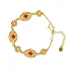 Novo Bracelete Dourado de Areia Antiga Vintage Inlaid Pérola Imitação Filigrana Fengxi Bracelete Feminino Joia de Temperamento Vintage Fornecimento