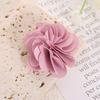 Estilo Coreano Fresco Tridimensional Tecido Chiffon Flor DIY Adorno de Cabeça Grampo de Cabelo Roupas Sapatos Chapéus Acessórios de Bolsa Acessórios de Flor de Tecido