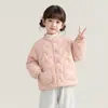 Capa interior ligera de plumón para niños, nueva colección otoño/invierno 2026, chaqueta corta de plumón unisex para niños, capa interior de manga larga para bebés