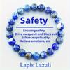 Pulseira direto da fábrica homens e mulheres atacado presente pedra natural pulseira simples lápis lazulitus 7A personalidade natural pulseira