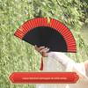 Novo Leque Dobrável Dança Hanfu Cheongsam Leque de Show Performance Fácil de Abrir e Bater Bom para Balançar Estilo Chinês Leque Dobrável Feminino