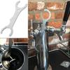 Llave para grifo de cerveza Llave de instalación de columna de vino herramienta de carga de cabeza de vino Grifo de cerveza de acero inoxidable Llave