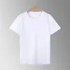 Usável em Todas as Estações, Seda de Leite 180g Gola Redonda Fina Manga Curta Roupa Casual Camiseta Lisa para Homens e Mulheres