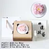 Difusor de Aroma de Porcelana com Flor de Peônia Pintada à Mão em Cerâmica, Caixa de Presente, Pedra Aromática de Alto Padrão, Pequeno Ornamento de Fragrância para Quarto