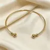 Brazalete Metálico Brillante Transfronterizo Nuevo Europeo y Americano Moda Nicho Pulsera de Brazo Abierta en Forma de Ola Decoración de Brazo Más Vendida Europea y Americana