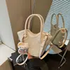 2026 Nuevo Bolso Cubo Simple de Comercio Exterior para Mujer, Bolso de Mano de Moda para Verano, Bolso Cruzado de Moda de Nicho para Viajes Diarios