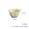 Taza de Té Verde con Forma de Flor Estilo Dinastías Tang y Song, Juego de Té Kung Fu, Taza de Té de Cerámica para el Hogar de Flor de Cinco Pétalos, Taza Individual, Taza de Degustación, Taza Pequeña