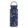 Botella Espacial de Boca Grande Americana Gran Capacidad Montañismo al Aire Libre Acero Inoxidable Taza Térmica Botella de Agua Deportiva Portátil Botella de Agua Mate