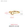Anillo de Plata de Ley S925 Portador Vacío, Portaanillos Coreano Uniex para Mujer Vive Simple, Portador de Plata, Portaanillos de Turquesa de Cera de Abeja