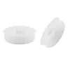 Tampa decorativa de três peças à prova de insetos e contra retorno de odor de esgoto com anel de vedação e núcleo interno de silicone para ralo de piso de banheiro e cozinha