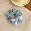 Scrunchie de Bolinhas Estilo Fresco Coreano Laço Doce Feminino Preenchido com Algodão Prendedor de Cabelo Estilo Preguiçoso Acessório de Cabelo Versátil