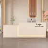 Balcão de Bar Personalizado, Balcão de Caixa, Balcão de Bar Pequeno para Loja de Roupas, Balcão de Recepção Simples, Balcão de Exposição para Salão de Beleza