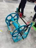 Máquina automática enderezadora y enrolladora de tubos de manivela, estante universal para enrollar tubos, enrollado y bobinado manual de tubos, engrosado