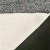 Tejido de lana liso gris combinado con forro polar para chaquetas de ropa, terciopelo de punto de cordero para primavera y otoño, tejido a medida