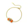 Moda Transfronteriza Retro Color Café Pulsera de Cámara Personalidad Dulce Fresca Chica Picante Te Amo Proyección de Lenguaje Accesorio de Mano para Mujeres