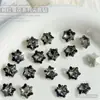 Decorações de Nail Art Floco de Neve K9, Strass Brilhantes de Floco de Neve de Alta Qualidade, Strass de Formato Irregular com Fundo Pontiagudo, Sensação Popular da Internet, Strass para Unhas Branco Champagne