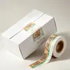 Etiquetas adhesivas impermeables de vinilo de alta gama al por mayor, impresión clara con lámina plateada, adecuadas para frutas secas y frutos secos