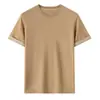 Camiseta de Hombre de Manga Corta con Cuello Redondo de Lyocell Tencel