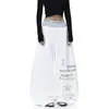 Suministrado directamente por el fabricante, pantalón de chándal con estampado de letras de diamantes de imitación estilo americano, dobladillo curvo de color contrastante, pantalones unisex de pierna ancha holgados para danza jazz, modernos