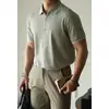 [Tencel y Seda de Morera] Camisa Polo Antibacteriana Fresca 7A para Hombre Verano 2025 Nueva Camiseta de Manga Corta Lassel para Viajar