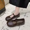 Zapatos planos Mary Jane de moda con punta dividida sintética para mujer, nuevo modelo de otoño 2026, ultrasuaves y ligeros, con hebilla de cinturón, bailarinas de moda