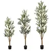 Adornos de Piso de Árbol de Olivo Simulado Nuevos Transfronterizos Decoración del Hogar Planta Verde Simulado Árbol de Olivo Simulado Desmontaje y Montaje