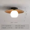 Nueva Luz de Techo para Pasillo Estilo Chino Luz Simple para Entrada Pasillo Sensor LED Iluminación de Balcón