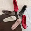 Zapatos de Piel Versátiles 2026 Zapatos de Ballet Verano Modernos Piel Suave Moño Nuevo Estilo Coreano Punta Redonda