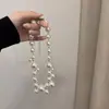 Diseño coreano Collar de perlas grandes ovaladas 2022 nuevo retro todo-partido cadena para clavícula cadena de cuello con temperamento