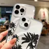 Design Simples de Reflexo de Coqueiro Adequado para Capa de Celular Magnética Apple 18Promax Capa Dura Iphone16 Furo Grande 17