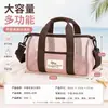 Bolsa de Praia de Rede Vazada Multifuncional Portátil para Praia e Piscina Ombro Único de Mão Bolsa para Armazenamento de Necessaires e Trajes de Banho