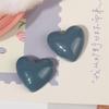 Accesorios de resina con forma de corazón de amor retro de color sólido, accesorios de bricolaje hechos a mano, parche para la carcasa del teléfono móvil, material de horquilla