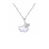 Collar de la suerte Sansheng para mujer plata de ley 999 nicho de lujo ligero 2023 nuevo regalo de San Valentín Qixi para novia